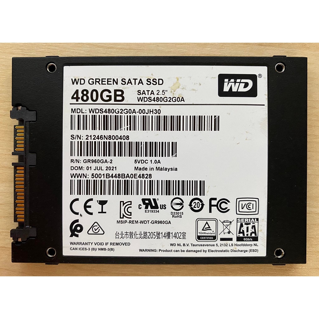 480-gb-ssd-เอสเอสดี-wd-green-wds480g2g0a-ใช้งานปกติ