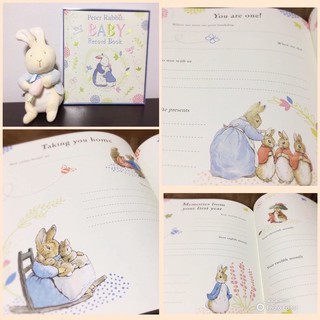 Peter Rabbit Baby Record Book หนังสือไดอารี่คุณแม่ตั้งครรภ์ พิมพ์ 4สี ติดรูป เขียนบันทึกได้ พร้อมส่ง