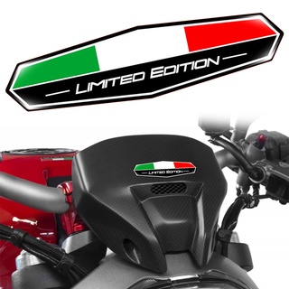 สติกเกอร์สะท้อนแสง ลายธงอิตาลี 3D สําหรับติดตกแต่งรถยนต์ Ducati Bebelli Aprilia RSV4 1 คู่