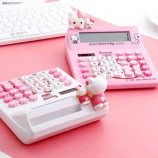 สินค้า ○เครื่องคิดเลข 12 หลัก พลังงานแสงอาทิตย์ ลายการ์ตูน Hello Kitty
