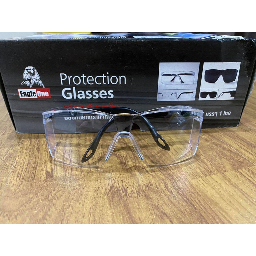 ราคาและรีวิวแว่นกันสะเก็ด แว่นกันลม แว่นตากันฝุ่น แว่นนิรภัย แว่นกันสารเคมี​ รุ่น G3000  0 ใส Eagle One