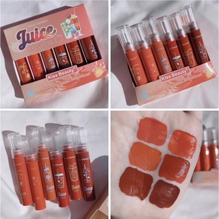 Kiss Beauty Juice ลิปกลอสผลไม้ 5 แท่ง No.70481-03