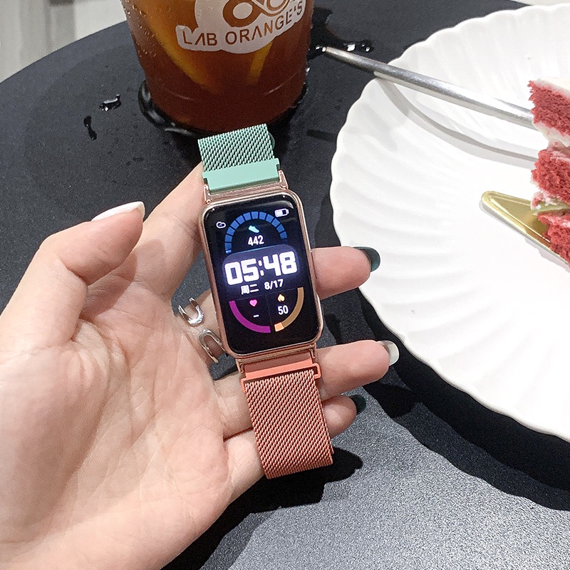 ภาพสินค้าสายนาฬิกาข้อมือไล่โทนสี Milanese Loop สําหรับ Huawei Watch จากร้าน moyte.th บน Shopee ภาพที่ 6