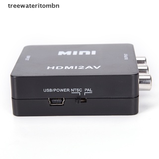 สินค้า (Tt) อะแดปเตอร์แปลงวิดีโอ HDMI เป็น RCA AV CVBS HD 1080P Mini HDMI2AV