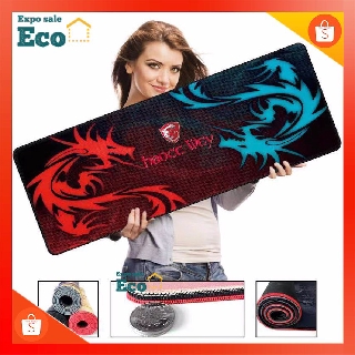 ภาพหน้าปกสินค้าEco world mousepads แผ่นรองเมาส์ ขนาด 80x30x3 ซม. แผ่นรองเมาส์แบบสปีด ลายมังกร ที่เกี่ยวข้อง