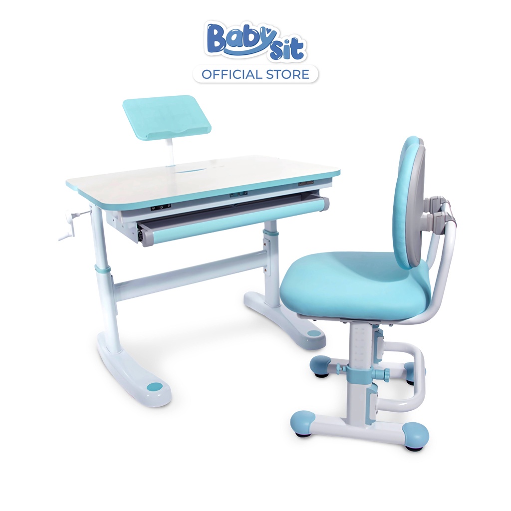 รูปภาพของBabysit Dolphin Desk โต๊ะเขียนหนังสือสำหรับเด็ก *ฟรีค่าส่ง* เซ็ทโต๊ะเด็ก โต๊ะเขียนหนังสือเด็กเพื่อสุขภาพลองเช็คราคา