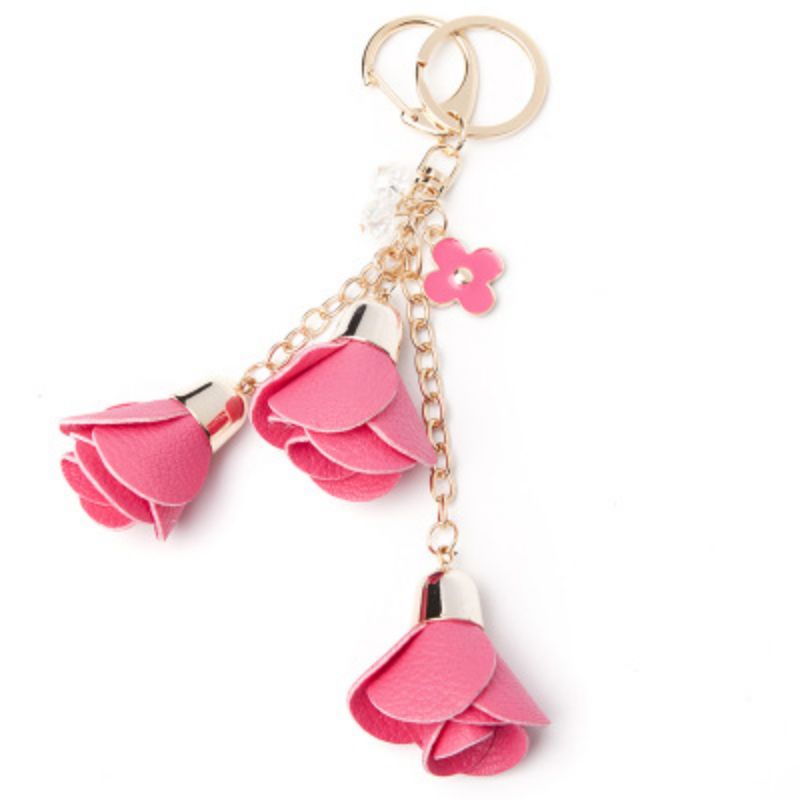 พวงกุญแจดอกไม้-camellia-คาร์มีเลีย-พวงกุญแจแฟชั่น-สินค้าจากจีน-caseiallphone