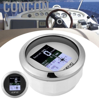 ราคาCONCON GPS Speedometer Speed Gauge Odometer for Car Boat 85mm
