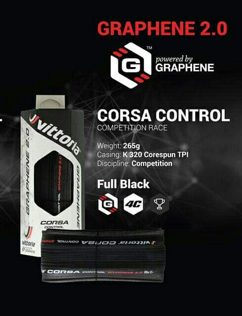 ยางนอกเสือหมอบขอบพับ-700x25c-vittoria-corsa-graphene-2-0