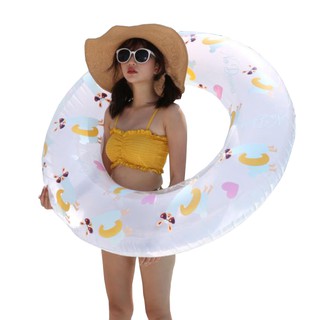 Float Me Summer ห่วงยางใส ลายอัลปาก้า Inflatable Alpaca Translucent Pool Float