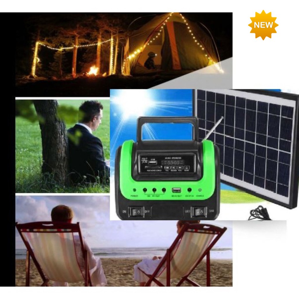 solar-home-system-เครื่องกำเหนิดไฟฟ้า-solar-cell-วิทยุ-mp3-ไฟฉาย-พลังงานแสงอาทิตย์-solar-system-4000-mah-5w