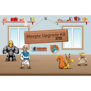 [ของแท้] Sticker Meeple Upgrade Set 1 Board Game  สติ๊กเกอร์สำหรับติดอัพเกรด Meeples