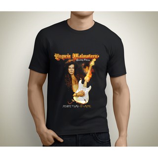 เสื้อยืดสีขาวYngwie malmsteen GUITARIST Maestro เสื้อยืดแขนสั้นสีดำสำหรับผู้ชายS-4XL