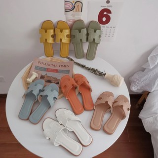 ภาพขนาดย่อของภาพหน้าปกสินค้าshoes be friend แฟชั่น7 สี. รองเท้าแตะสุดฮิตแตะเอชในตำนาน ไซซ์ 36-41 อันดับ1 งานหนัง จากร้าน shoesbefriend บน Shopee ภาพที่ 5