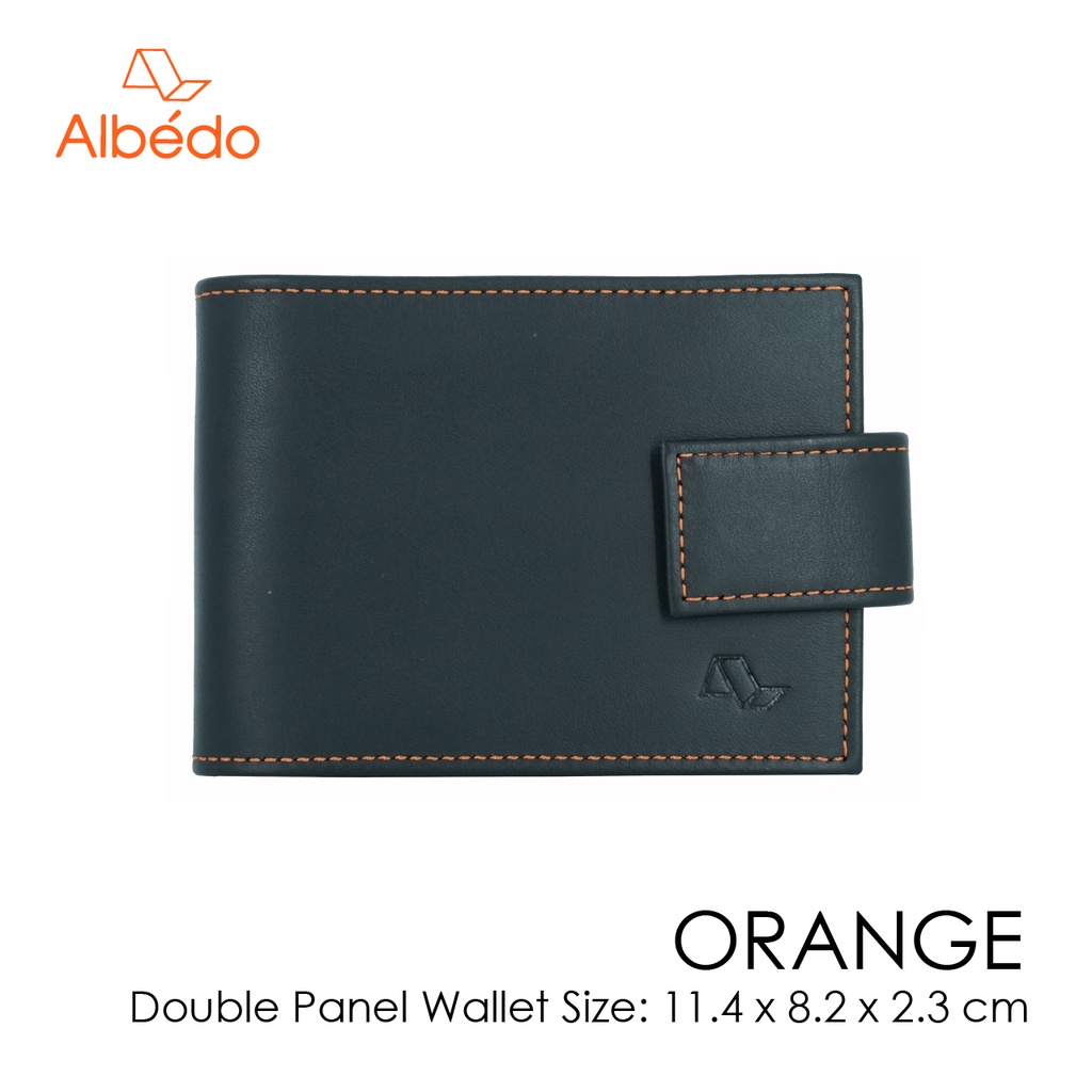 albedo-orange-double-panel-wallet-กระเป๋าสตางค์-กระเป๋าเงิน-กระเป๋าใส่บัตร-รุ่น-orange-or05699