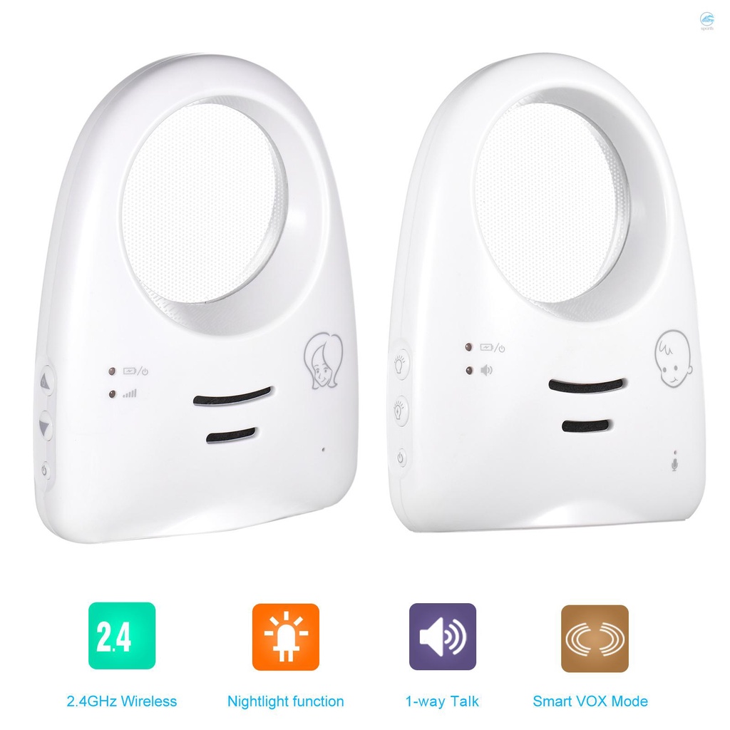 portable-2-4ghz-wireless-digital-audio-baby-monitor-one-way-talk-crystal-clear-baby-cry-detector-sensitive-transmission