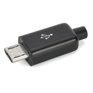 10 ชิ้น ไมโคร USB 5 พิน ตัวผู้ ปลั๊ก เชื่อมต่อ เชื่อม สายข้อมูล อินเทอร์เฟซ DIY สายเคเบิลข้อมูล อุปกรณ์เสริม