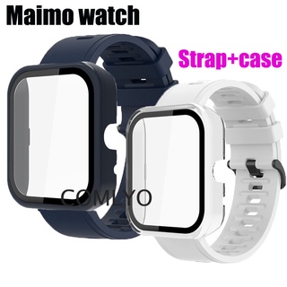 Maimo สายนาฬิกาข้อมือซิลิโคน PC ป้องกันหน้าจอ สําหรับผู้หญิง และผู้ชาย