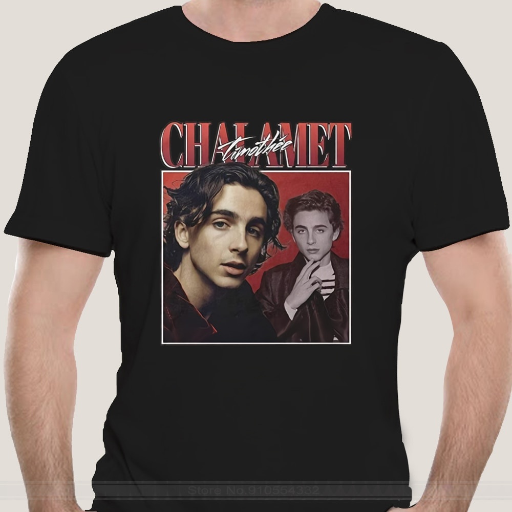 เสื้อยืดผู้-เสื้อยืด-ผ้าฝ้าย-พิมพ์ลาย-timothee-chalamet-90-สไตล์วินเทจ-สีดํา-แฟชั่นสําหรับผู้ชาย-และผู้หญิง-s-5xl