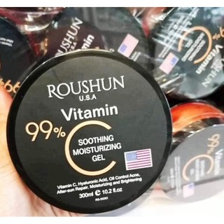 Roushun Vitamin C 99% Soothing Moisturizing Gel 300ml.โรยู ชาน ซูตติ้งเจล วิตามินซีเข้มข้น