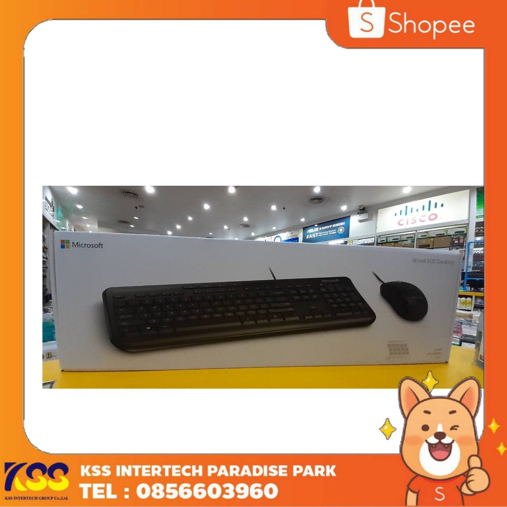 Microsoft Desktop 600 Wired รับประกัน 3 ปี | Shopee Thailand