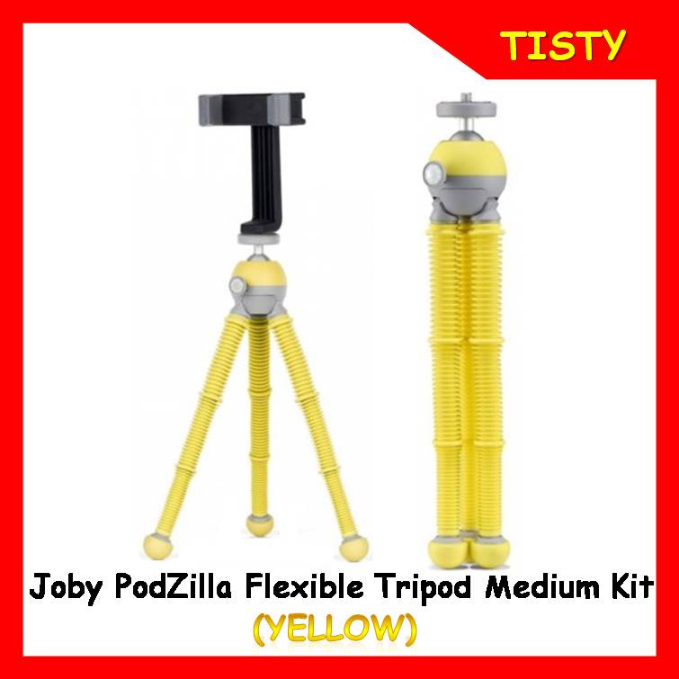 แท้ 100% ขาตั้งกล้อง Joby PodZilla Flexible Tripod Medium Kit (ํYellow ...