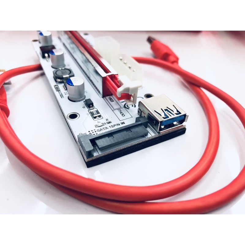 ภาพสินค้า1Pcs USB 3.0 PCI-E Express 1x To 16x Extender Riser Card Adapter BTC 8 GPU Miner r60 จากร้าน khunsua บน Shopee ภาพที่ 1