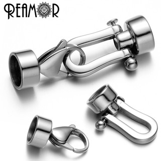 REAMOR (8mm) ข้อต่อ charms lobster clasp สแตนเลส 316l ลูกปัด สร้อยข้อมือ DIY