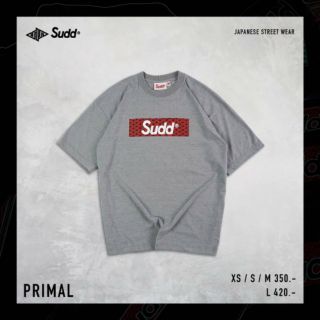 Sudd® เสื้อยืดโอเวอร์ไซส์ รุ่น Primal สีเทา