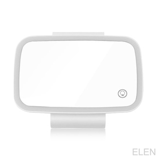 Rechargeable Car Mirror with LED Lights Sun Visor Universal Makeup Touchscreen Mirrors Travel Sun-Shading ELEN