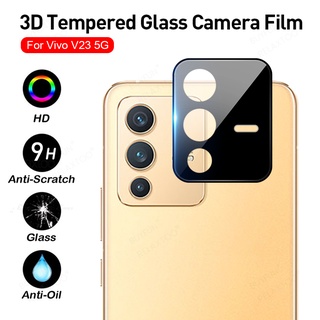 3D Curved Tempered Glass Camera Protector Cover For Vivo V23 5G Case Lens Protect Funda Vivov23 V 23 Pro V2130 V2132 6.44" 6.56"