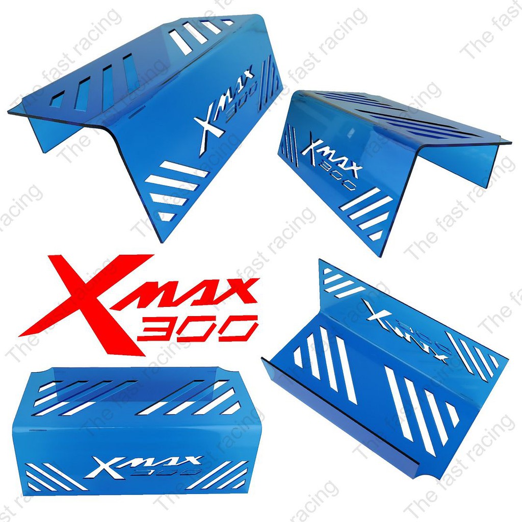 ลดราคา-ครอบกรองสด-ใต้เบาะ-xmax300ใช้กับรถจักรยานยนต์-xmax300-blue-colorลายxmax300-hot