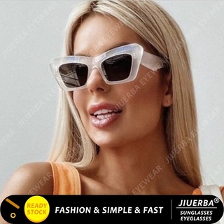 ภาพหน้าปกสินค้า(JIUERBA) Ins สไตล์ฮิปฮอป แว่นตากันแดด ผู้ชาย ผู้หญิง ตาแมว ย้อนยุค ซึ่งคุณอาจชอบสินค้านี้