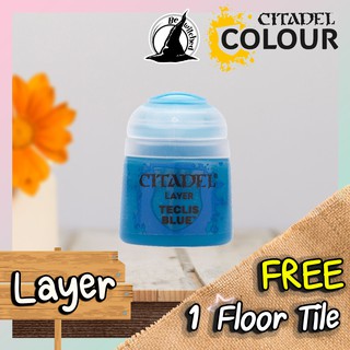(Layer) TECLIS BLUE : Citadel Paint แถมฟรี 1 Floor Tile