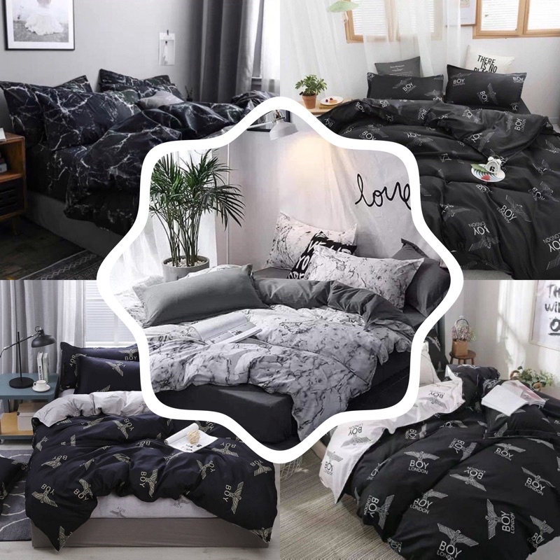 ภาพหน้าปกสินค้าผ้านวมครบชุด ลายหินอ่อน จากร้าน suda_bedding บน Shopee