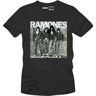 เสื้อยืดผ้าฝ้ายพิมพ์ลาย Yuanl5 [พร้อมส่ง] เสื้อยืดแขนสั้นลําลอง ผ้าฝ้าย 100% พิมพ์ลาย Ramones First Album พลัสไซซ์ ของขว