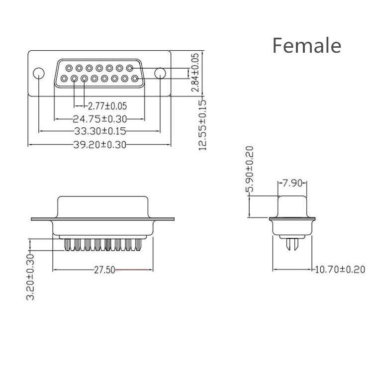 ชุดหัวประกอบ-1sets-parallel-serial-port-db15-15pin-15-way-d-sub-female-male-solder-connector-plastic-assemble-shell