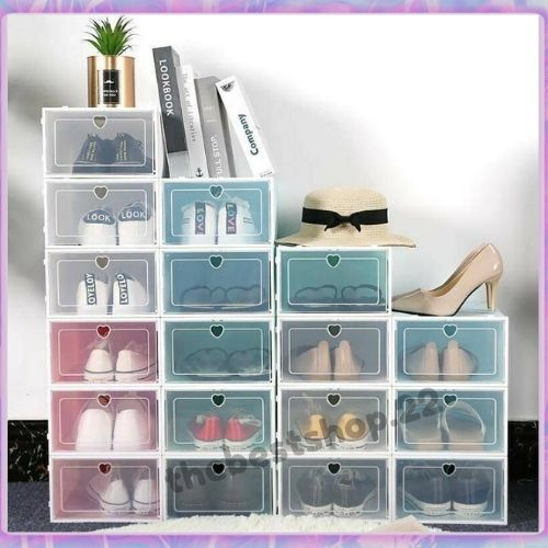 กล่องใส่รองเท้า วางซ้อนกันได้ ช่วยประหยัดพื้นที ไซดใหญ่ #5252 - 3