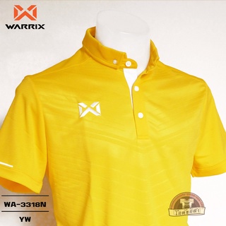 WARRIX เสื้อโปโล WA-3318N สีเหลือง (YW) วาริกซ์ วอริกซ์ ของแท้ 100%