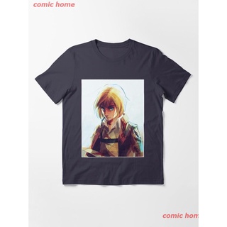 New Armin Arlert Attack On Titan Anime Essential T-Shirt เสื้อยืดพิมพ์ลาย เสื้อยืดลายการ์ตูนญี่ปุ่น คอกลม cotton แฟชั่น