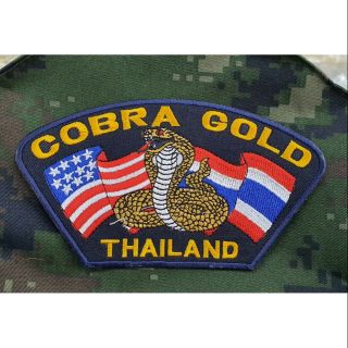 อาร์มผ้าปัก Cobra Gold ขนาด 14x8 ซม.