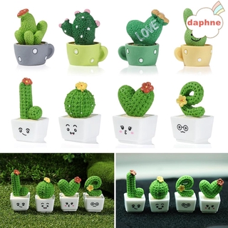 Daphne โมเดลกระบองเพชรเรซิ่นขนาดมินิ Diy สําหรับตกแต่งบ้านตุ๊กตา 1 / 4 ชิ้น