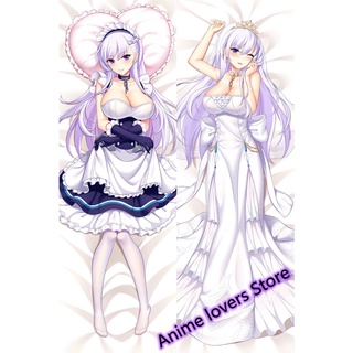 Dakimakura ปลอกหมอนอิง พิมพ์ลายอนิเมะ Azur Lane Belfast สองด้าน ขนาด 150x50 ซม.