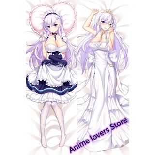 Dakimakura ปลอกหมอนอิง พิมพ์ลายอนิเมะ Azur Lane Belfast สองด้าน ขนาด 150x50 ซม.