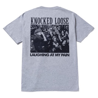 ผ้าฝ้าย 100%เสื้อยืด ผ้าฝ้าย ทรงหลวม พิมพ์ลาย Knocked Loose Band สินค้าพร้อมหมึกพลาสติกโดย Don JuanismS-3XL