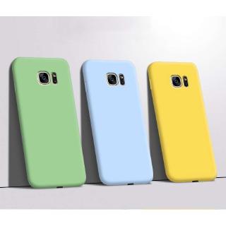 เคสโทรศัพท์ ซิลิโคน กันกระแทก สีพื้น สำหรับ Samsung S7 Edge