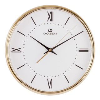 นาฬิกา นาฬิกาแขวน DOGENI WNP020GD 12 นิ้ว สีทอง ของตกแต่งบ้าน เฟอร์นิเจอร์ ของแต่งบ้าน WALL CLOCK PLASTIC 12" WNP020GD D