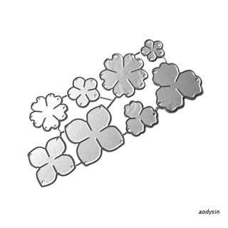 แผ่นแม่แบบโลหะ ตัดลายดอกไม้ สําหรับตกแต่งสมุดภาพ อัลบั้ม แสตมป์ กระดาษ การ์ด Diy