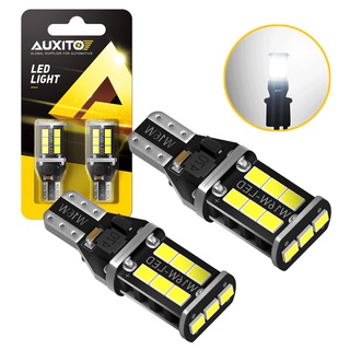 Auxito หลอดไฟถอยหลัง LED T15 T16 921 912 W16W 6000K สีขาว สําหรับรถยนต์ 2 ชิ้น