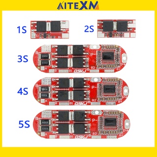 Bms 1S 2S 10A 3S 4S 5S 25A Bms 18650 ลิเธียมไอออน ลิเธียม ป้องกันแบตเตอรี่ แผงวงจรโมดูล Pcb Pcm 18650 Lipo Bms